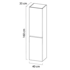 Tiger Kolomkast Karlo Zwart Mat -Badkamerartikelen Winkel 123 1023
