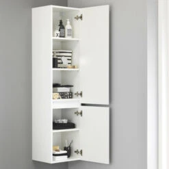 Tiger Karlo Kolomkast Sneeuwwit 160 Cm -Badkamerartikelen Winkel 123 1026