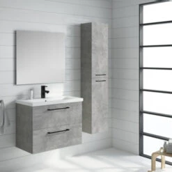 Atlantic Kolomkast Sienna Beton -Badkamerartikelen Winkel 123 1036