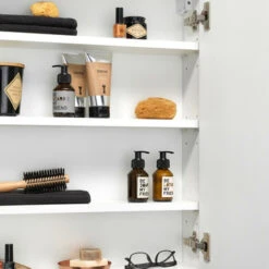 Tiger Spiegelkast S-Line 60cm Sneeuwwit 13 Tiger Spiegelkast S-Line 60cm Sneeuwwit -Badkamerartikelen Winkel 123 1088