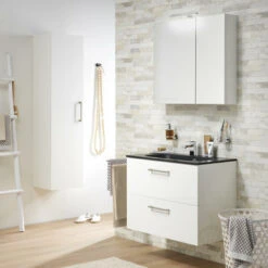 Tiger Spiegelkast S-Line 60cm Sneeuwwit 14 Tiger Spiegelkast S-Line 60cm Sneeuwwit -Badkamerartikelen Winkel 123 1089