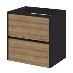 Tiger Reverse Meubelset Met 2 Lades 60 Cm Chalet Eik / Mat Zwart Inclusief Oval Wastafel Mat Zwart 15 Tiger Reverse Meubelset Met 2 Lades 60 Cm Chalet Eik / Mat Zwart Inclusief Oval Wastafel Mat Zwart -Badkamerartikelen Winkel 123 1139