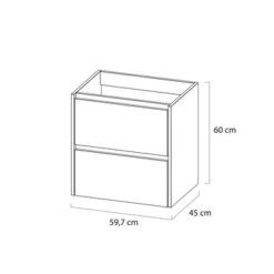Tiger Reverse Meubelset Met 2 Lades 60 Cm Chalet Eik / Mat Zwart Inclusief Oval Wastafel Mat Zwart 20 Tiger Reverse Meubelset Met 2 Lades 60 Cm Chalet Eik / Mat Zwart Inclusief Oval Wastafel Mat Zwart -Badkamerartikelen Winkel 123 1144