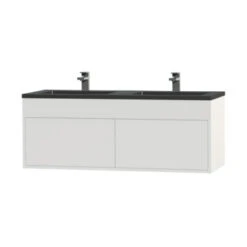 Tiger Helsinki Badkamermeubel 120 Cm Hoogglans Wit Met Wastafel Polybeton Zwart 7 Tiger Helsinki Badkamermeubel 120 Cm Hoogglans Wit Met Wastafel Polybeton Zwart -Badkamerartikelen Winkel 123 1151