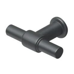 Tiger Maryport Hoge Kolomkast 40 Cm Mat Wit Met Matzwarte Greep -Badkamerartikelen Winkel 123 1167