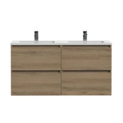 Tiger Karlo Badkamermeubel 120 Cm Chalet Eiken Met Wastafel Hoogglans Wit 11 Tiger Karlo Badkamermeubel 120 Cm Chalet Eiken Met Wastafel Hoogglans Wit -Badkamerartikelen Winkel 123 1199