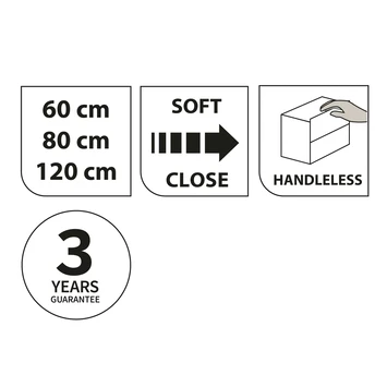 Tiger Karlo Badkamermeubel 120 Cm Chalet Eiken Met Wastafel Hoogglans Wit 9 Tiger Karlo Badkamermeubel 120 Cm Chalet Eiken Met Wastafel Hoogglans Wit - Afbeelding 7