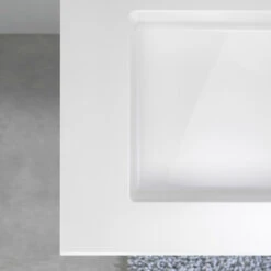 Tiger Reverse Meubelset 80 Cm Met 2 Lades Naturel Eik / Mat Wit Inclusief Quadro Wastafel Hoogglans Wit -Badkamerartikelen Winkel 123 1244