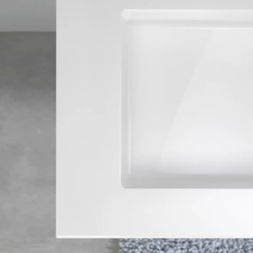 Tiger Maryport Badkamermeubelset 80 Cm Mat Wit Met Wit Glanzende Polybeton Wastafel En Matzwarte Grepen 6 Tiger Maryport Badkamermeubelset 80 Cm Mat Wit Met Wit Glanzende Polybeton Wastafel En Matzwarte Grepen - Afbeelding 4