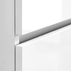 Tiger Karlo Badkamermeubel 80 Cm Hoogglans Wit Met Wastafel Zwart Blad -Badkamerartikelen Winkel 123 1384