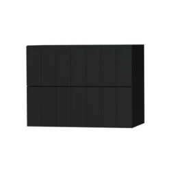 Tiger Maryport Badkamermeubelset 80 Cm Mat Zwart Met Matzwarte Polybeton Wastafel En Matzwarte Grepen -Badkamerartikelen Winkel 123 1393