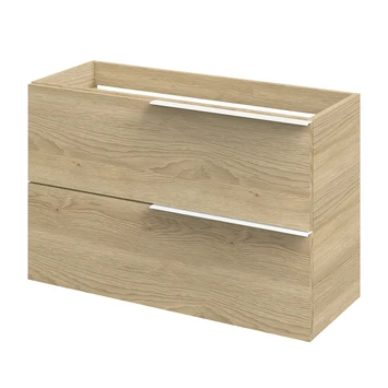 Tiger Badmeubelset Pocket 100 Cm Met 2 Lades Naturel Eik Incl. Looppoten 9 Tiger Badmeubelset Pocket 100 Cm Met 2 Lades Naturel Eik Incl. Looppoten - Afbeelding 7