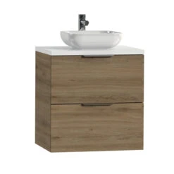 Tiger Badkamermeubel Studio 60 Cm Chalet Eik Met Keramische Waskom Hoogglans Wit En Profielgrepen 7 Tiger Badkamermeubel Studio 60 Cm Chalet Eik Met Keramische Waskom Hoogglans Wit En Profielgrepen -Badkamerartikelen Winkel 123 1462