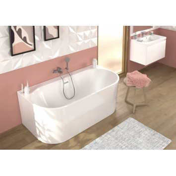 Allibert Bad Ondina Vrijstaand Wit Glanzend 170x87 Cm 4 Allibert Bad Ondina Vrijstaand Wit Glanzend 170x87 Cm - Afbeelding 2