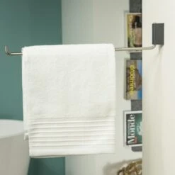 Tiger Handdoekrek Cliqit Donkergrijs RVS -Badkamerartikelen Winkel 123 1688