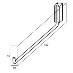 Tiger Handdoekrek Cliqit Donkergrijs RVS -Badkamerartikelen Winkel 123 1690