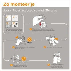 Tiger Handdoekrek Colar Chroom 18 Tiger Handdoekrek Colar Chroom -Badkamerartikelen Winkel 123 1713