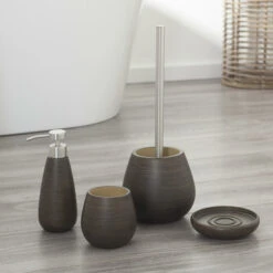 SEALSKIN Tiger Zeepdispenser Miyagi Hoog Wood -Badkamerartikelen Winkel 123 1723