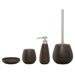 SEALSKIN Tiger Zeepdispenser Miyagi Hoog Wood -Badkamerartikelen Winkel 123 1724