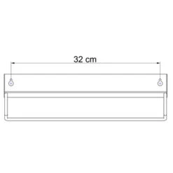 Sealskin Brix Wandrek Met Handdoekrek 35 Cm Wit 21 Sealskin Brix Wandrek Met Handdoekrek 35 Cm Wit -Badkamerartikelen Winkel 123 179