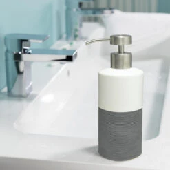 Sealskin Zeepdispenser Doppio Grijs -Badkamerartikelen Winkel 123 1820