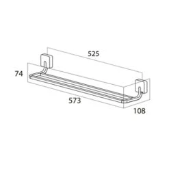Tiger Dubbel Handdoekrek Impuls RVS -Badkamerartikelen Winkel 123 1830