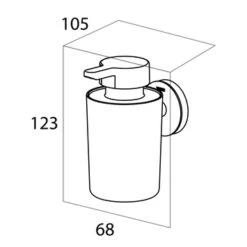 Tiger Zeepdispenser Urban Hangend Zwart -Badkamerartikelen Winkel 123 1954