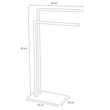 Sealskin Handdoekrek Tube Metaal Wit 9 Sealskin Handdoekrek Tube Metaal Wit - Afbeelding 7