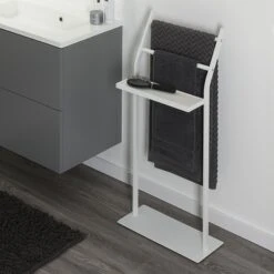 Sealskin Handdoekrek Modern Metaal Wit -Badkamerartikelen Winkel 123 2053