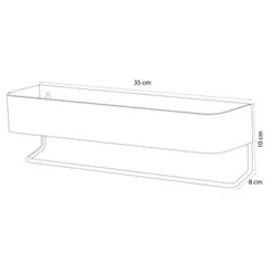 Sealskin Plank- En Handdoekhouder Brix Zwart -Badkamerartikelen Winkel 123 2064