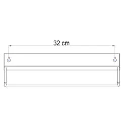 Sealskin Plank- En Handdoekhouder Brix Zwart -Badkamerartikelen Winkel 123 2065