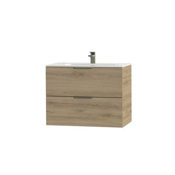 Tiger Studio Badkamermeubel 80 Cm Chalet Eiken Met Wastafel Polybeton Hoogglans Wit Greep Rvs Plat 5 Tiger Studio Badkamermeubel 80 Cm Chalet Eiken Met Wastafel Polybeton Hoogglans Wit Greep Rvs Plat - Afbeelding 3