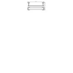 Haceka Handdoekrek Edge Chroom 7 Haceka Handdoekrek Edge Chroom -Badkamerartikelen Winkel 123 2125