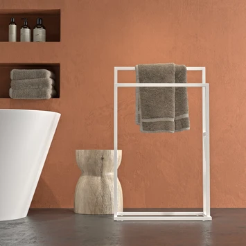 Sealskin Carré Handdoekrek Vrijstaand Wit 6 Sealskin Carré Handdoekrek Vrijstaand Wit - Afbeelding 4