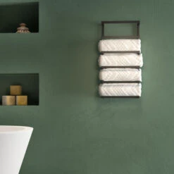 Sealskin Carré Handdoekrek Groot Zwart -Badkamerartikelen Winkel 123 2176