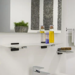 Tiger Planchet Zenna Chroom/Wengé -Badkamerartikelen Winkel 123 2215