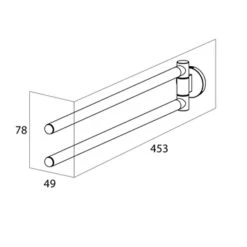 Tiger Handdoekhouder Noon 2-armig Zwart 9 Tiger Handdoekhouder Noon 2-armig Zwart -Badkamerartikelen Winkel 123 2221