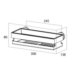 Tiger Noon Douchemand 30 X 8 X 13,8 Cm Inox -Badkamerartikelen Winkel 123 2300