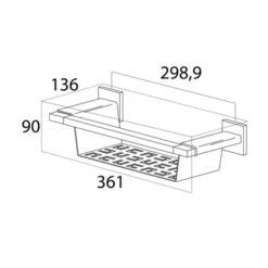 Tiger Wandkorf Items RVS -Badkamerartikelen Winkel 123 2304