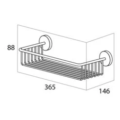 Handson Wandkorf Smart RVS 8 Handson Wandkorf Smart RVS -Badkamerartikelen Winkel 123 2329