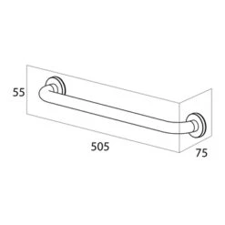 Handson Wandkorf Smart RVS 9 Handson Wandkorf Smart RVS -Badkamerartikelen Winkel 123 2330