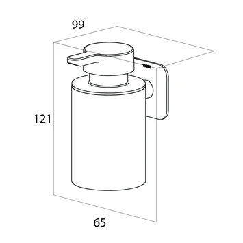 Tiger Zeepdispenser Colar Hangend Chroom 9 Tiger Zeepdispenser Colar Hangend Chroom - Afbeelding 7