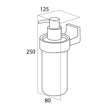 Tiger Zeepdispenser Ontario Hangend Chroom 5 Tiger Zeepdispenser Ontario Hangend Chroom - Afbeelding 3