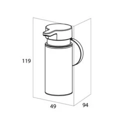 Tiger Zeepdispenser Noon Klein Zwart -Badkamerartikelen Winkel 123 2458