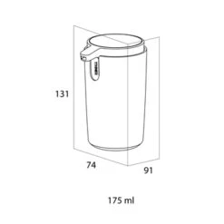 Tiger Zeepdispenser Carv Vrijstaand 175 Ml Zwart -Badkamerartikelen Winkel 123 2490