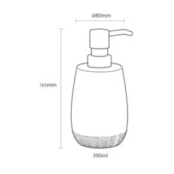 Sealskin Zeepdispenser Braid Zand -Badkamerartikelen Winkel 123 2546