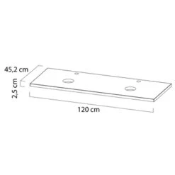 Tiger Maryport Badkamermeubelset 120 Cm Mat Zwart Met Licht Eiken Houten Wasblad, Keramische Opzetkommen En Matzwarte Grepen 14 Tiger Maryport Badkamermeubelset 120 Cm Mat Zwart Met Licht Eiken Houten Wasblad, Keramische Opzetkommen En Matzwarte Grepen -Badkamerartikelen Winkel 123 257