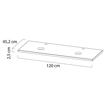 Tiger Maryport Badkamermeubelset 120 Cm Mat Zwart Met Licht Eiken Houten Wasblad, Keramische Opzetkommen En Matzwarte Grepen 4 Tiger Maryport Badkamermeubelset 120 Cm Mat Zwart Met Licht Eiken Houten Wasblad, Keramische Opzetkommen En Matzwarte Grepen - Afbeelding 2