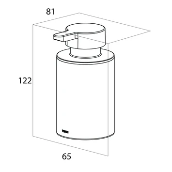 Tiger Zeepdispenser Colar Chroom 7 Tiger Zeepdispenser Colar Chroom - Afbeelding 5
