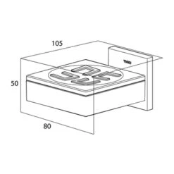 Tiger Zeepbakje Items Hangend RVS 9 Tiger Zeepbakje Items Hangend RVS -Badkamerartikelen Winkel 123 2632